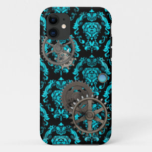 Coques Pour iPhone Étain et turquoise Steampunk Casemate