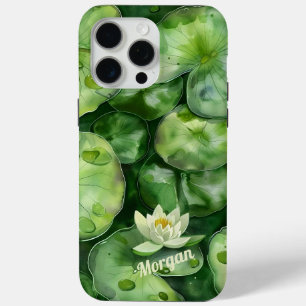 Coque Case-Mate iPhone Étang aquarelle transparent personnalisé Cadeau