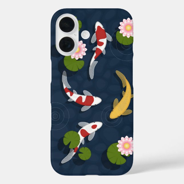 Coques Case-Mate iPhone Étang de carpes koï japonaises (Verso)