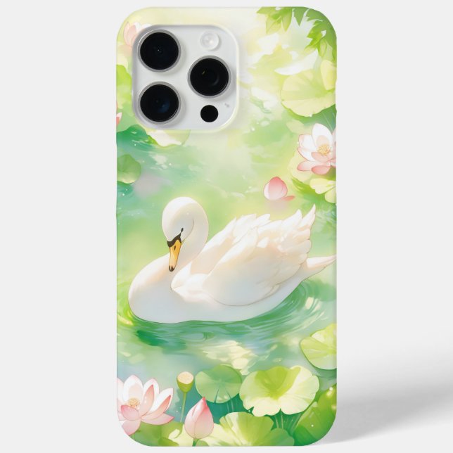 Coques Case-Mate iPhone Étang du lotus au cygne (Verso)