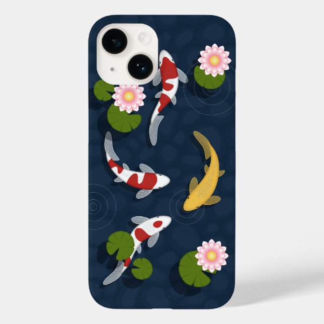 Coques Case-Mate iPhone Étang japonais de poissons Koi (Verso)
