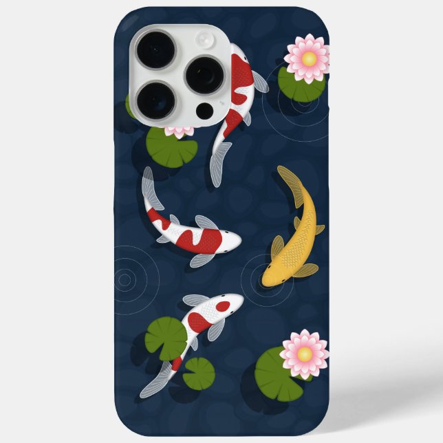 Coques Case-Mate iPhone Étang japonais de poissons Koi (Verso)