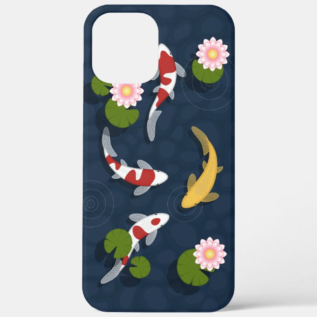 Coques Case-Mate iPhone Étang japonais de poissons Koi (Verso)