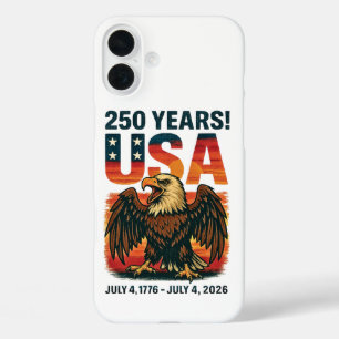 Coque Pour iPhone 16 Plus États-Unis 250 ans – Aigle chauve patriotique 4 ju