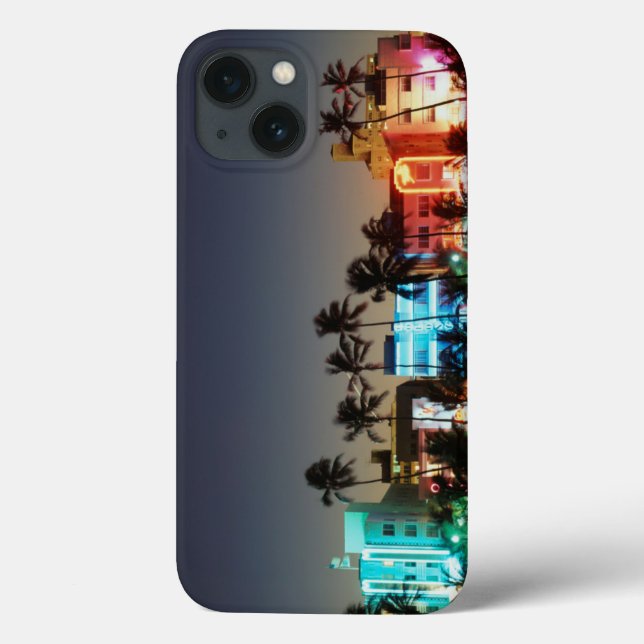 Coques Case-Mate iPhone États-Unis, Floride, Miami Beach, Ocean Drive, Art (Verso)