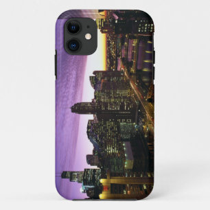 Coque iPhone 11 États-Unis, IL, Chicago. Toits de Chicago et riviè