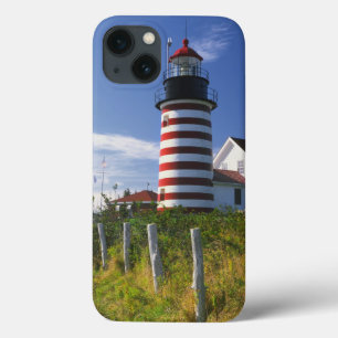 Etui iPhone 13 États-Unis, Maine, Lubec. Phare de West Quoddy Hea