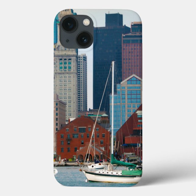 Coques Case-Mate iPhone États-Unis, Massachusetts. Skyline de Boston Water (Verso)