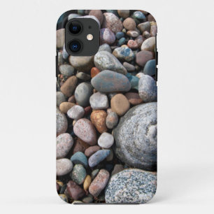 Coque Case-Mate iPhone États-Unis, Michigan. Galets polis sur le rivage