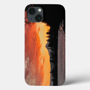 Etui iPhone 13 États-Unis, Oregon. Blue Lake et mont Hood au leve