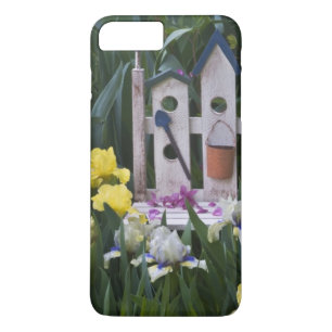 Coque iPhone 8 Plus/7 Plus États-Unis, Pennsylvanie. Les iris de jardin pouss