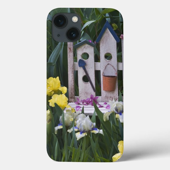 Coques Case-Mate iPhone États-Unis, Pennsylvanie. Les iris de jardin pouss (Verso)