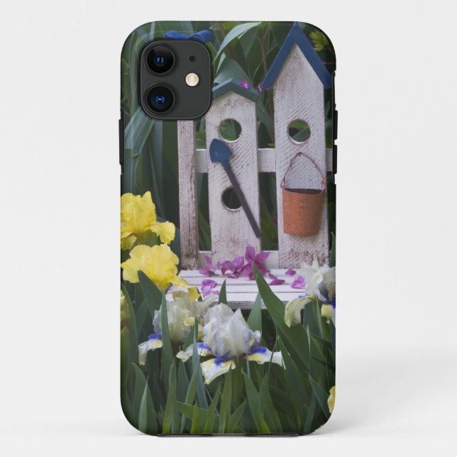 Coques Case-Mate iPhone États-Unis, Pennsylvanie. Les iris de jardin pouss (Dos)
