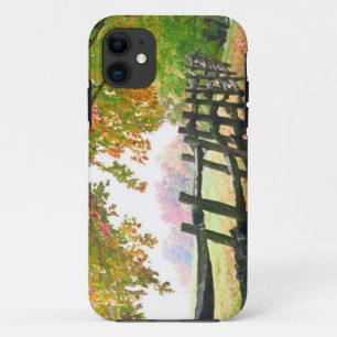 Etui iPhone Case-Mate États-Unis, Vermont. Clôture sous le feuillage d'a