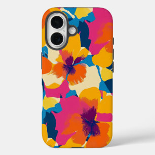 Coque Pour iPhone 16 Été brillant Modèle Floral moderne