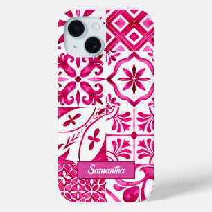 Coque Case-Mate iPhone Eté majolica rouge Sicilienne Méditerranée
