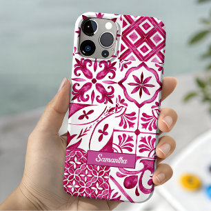Coque Case-Mate iPhone Été majolique rouge sicilien méditerranéen