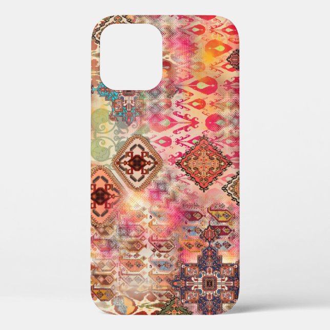 Coques Case-Mate iPhone Ethnic Digital Abstrait Motif sans fil (Verso)