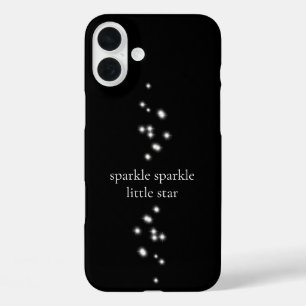Coque Pour iPhone 16 Plus Étincelle Étincelle Little Star Black Starlight