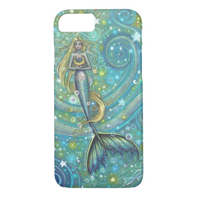Coques Case-Mate iPhone Étincelle Mermaid Art Design Imaginaire (Dos)