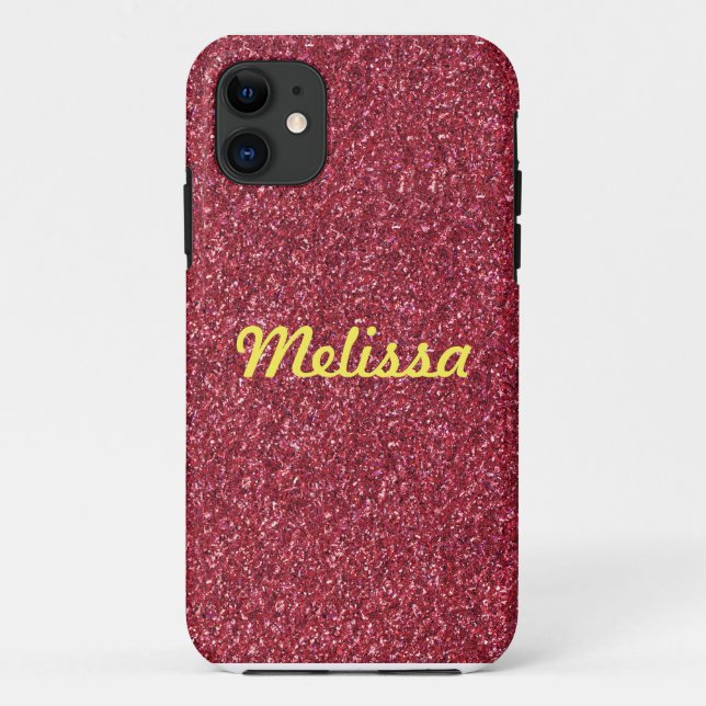 Coques Case-Mate iPhone Étincelle rouge de parties scintillantes avec (Dos)