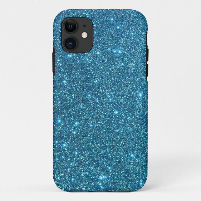 Coques Case-Mate iPhone Étincelles bleues mignonnes de parties (Dos)