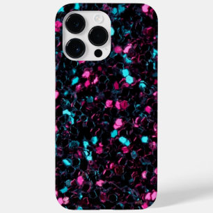 Coque Case-Mate iPhone Étincelles bleues roses scintillantes de parties