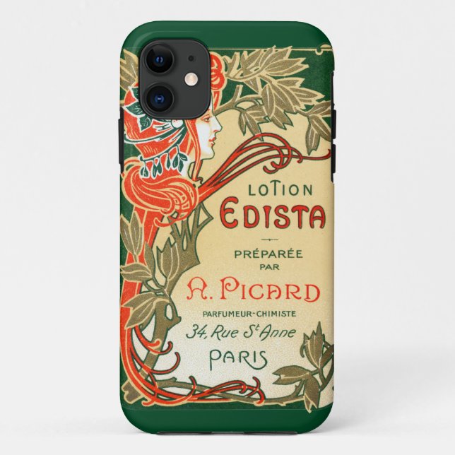 Coques Case-Mate iPhone étiquette Art nouveau français 1910 (Dos)