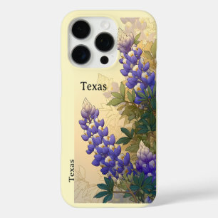 Coque iPhone 16 Pro Étiquette de bagage Texas Bluebonnet