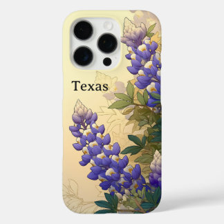 Coque iPhone 16 Pro Étiquette de bagage Texas Bluebonnet