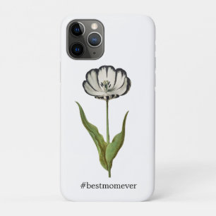 Case-Mate iPhone Case Étiquette de bagage Tulipe Vintage Meilleure Maman