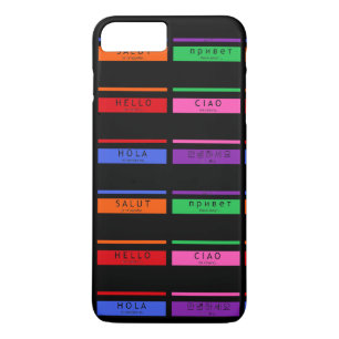 Coques Pour iPhone Étiquette de nom colorée Bonjour Je m'appelle Hola