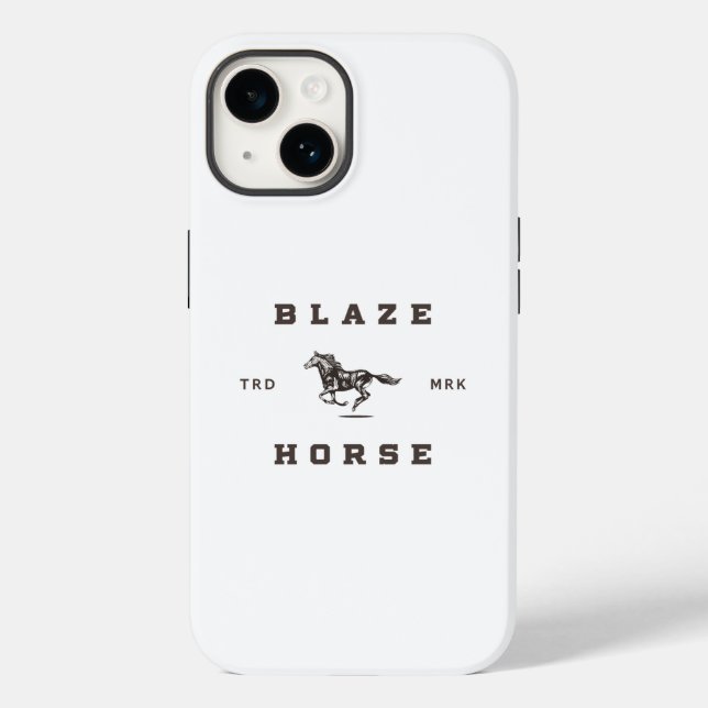 Coques Case-Mate iPhone Étiquette léger Blaze Horse (Verso)