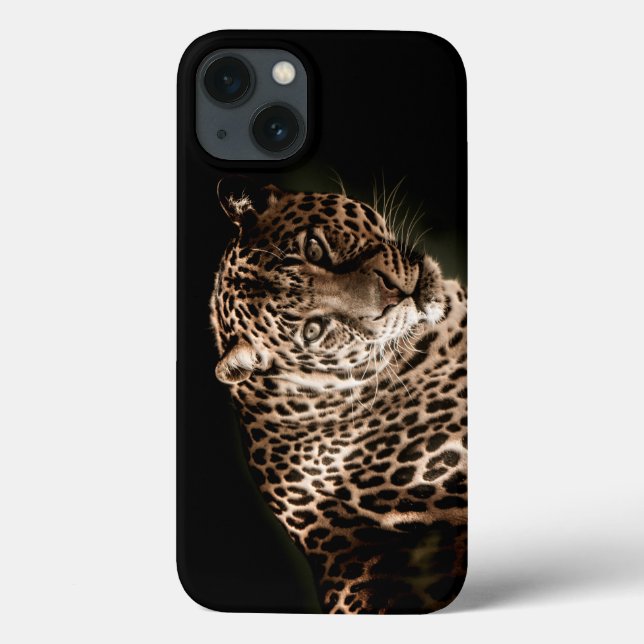 Coques Case-Mate iPhone Étiquette léopard tacheté (Verso)