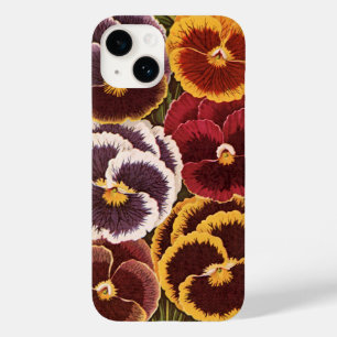 Coque Case-Mate iPhone Étiquettes de paquets de graines vintage, fleurs d