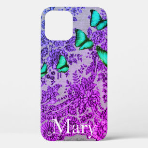 Case-Mate iPhone CASE ÉTIUI IPHONE CASE MATE BLEU LACE AVEC NOM PERSONNA