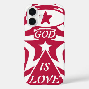 Coque Pour iPhone 16 Étoile blanche et rouge - Contraste audacieux "Die