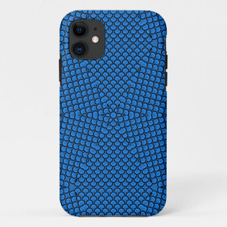 Coque iPhone 11 étoile bleu rétro motif transparent