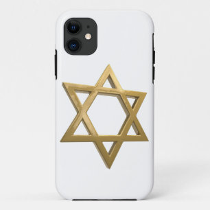 Coques Pour iPhone étoile de David de chanukkah d'or