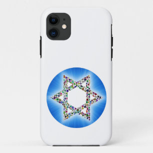 Case-Mate iPhone Case Étoile de David faite de pierres précieuses