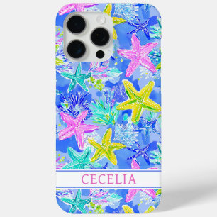 Coque Case-Mate iPhone Étoile de mer aquarelle monogrammée