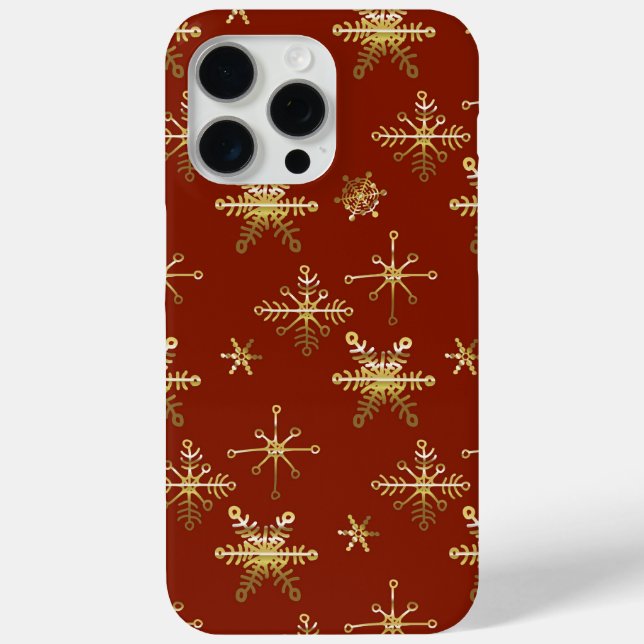 Coques Case-Mate iPhone Étoile de Noël élégante rouge  (Verso)