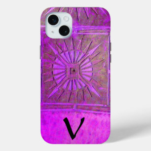 Coque Case-Mate iPhone ÉTOILE DU MATIN, Violet, Noir, Violet Monogramme