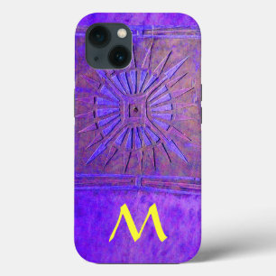Case-Mate iPhone Case ÉTOILE DU MATIN, Violet, Violet Jaune Monogramme C