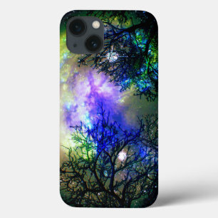Etui iPhone 13 Étoiles à travers le boîtier d'air iPad Arbres