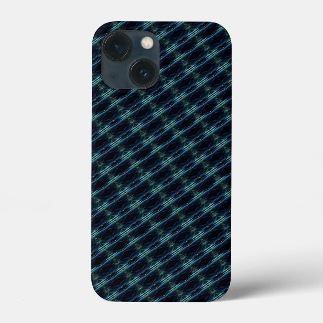 Coques Case-Mate iPhone Etoiles arc-en-ciel bleu vert, Motif Artdeco (Verso)