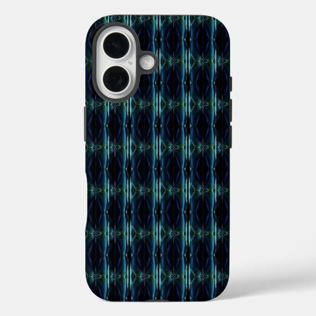 Coques Case-Mate iPhone Etoiles arc-en-ciel bleu vert, Motif Artdeco (Verso)
