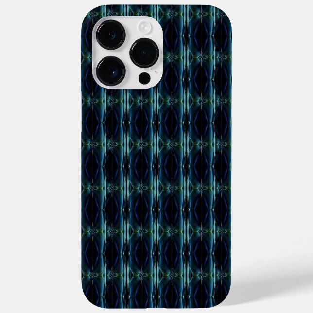 Coques Case-Mate iPhone Etoiles arc-en-ciel bleu vert, Motif Artdeco (Verso)
