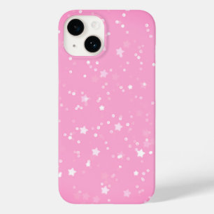 Coque Case-Mate iPhone Étoiles Blanches Sur Rose