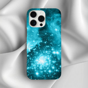 Coque iPhone 16 Pro Max Etoiles colorées Aqua